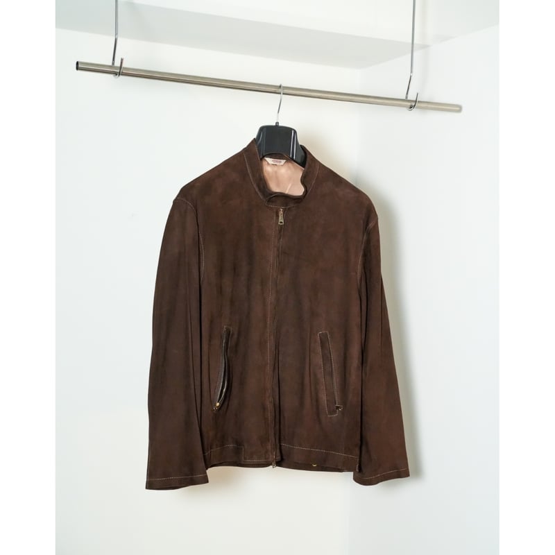 Ardennes Matteo スウェードレザーシングルライダースジャケット New Brand 