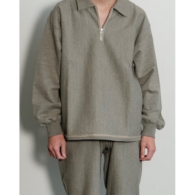 ULTERIOR FADED SILKY TERRY RW HALF ZIP P/O | Mu