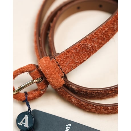 Anderson's Ex. WRAPPED-BUCKLE ROUGH-OUT SUEDE BELT