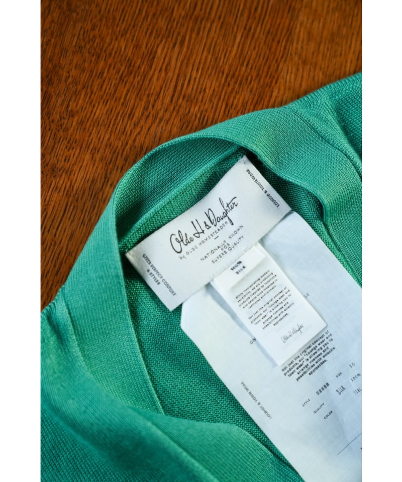 トップス Olde H & Daughter SILK CARDIGAN Olde H & Daughter SILK PLAIN STITCH CARDIGAN |