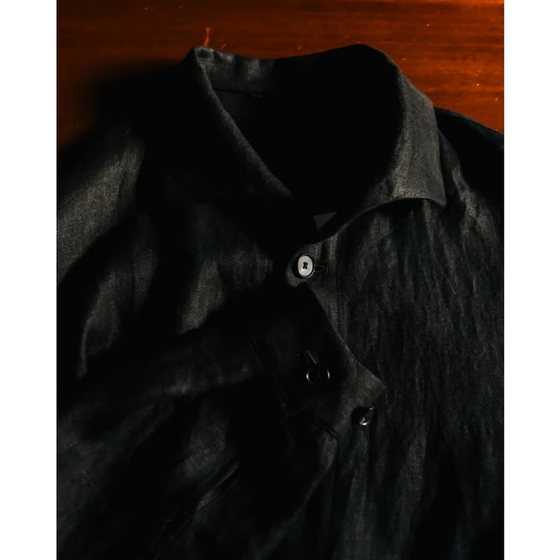 THE CLASIK LINEN HEMP TWILL SHARK COLLAR JACKET