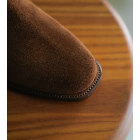 Post Production Side Zip Boots "Calf Suede"