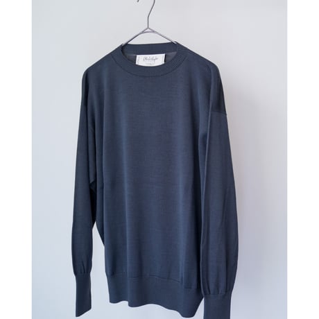 Olde H & Daughter SILK PLAIN STITCH CREW NECK P/O
