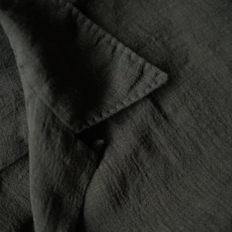 MAATEE&SONS "ドS LINEN" OPEN COLLAR SHIRTS S/S