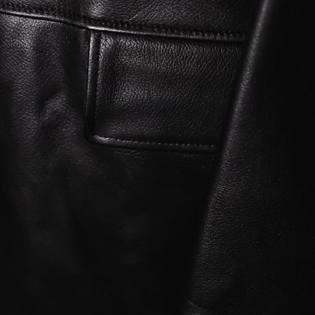 MAATEE&SONS LAMB LEATHER CAR COAT 裏CASHMERE