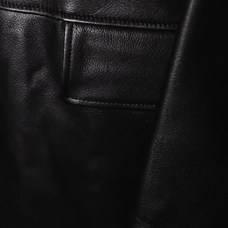 MAATEE&SONS LAMB LEATHER CAR COAT 裏CASHMERE | M