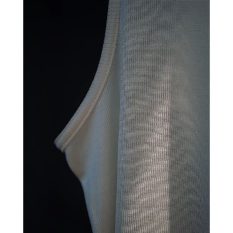 MAATEE&SONS Ex. WASHABLE SILK RIB TANK TOP | Mu