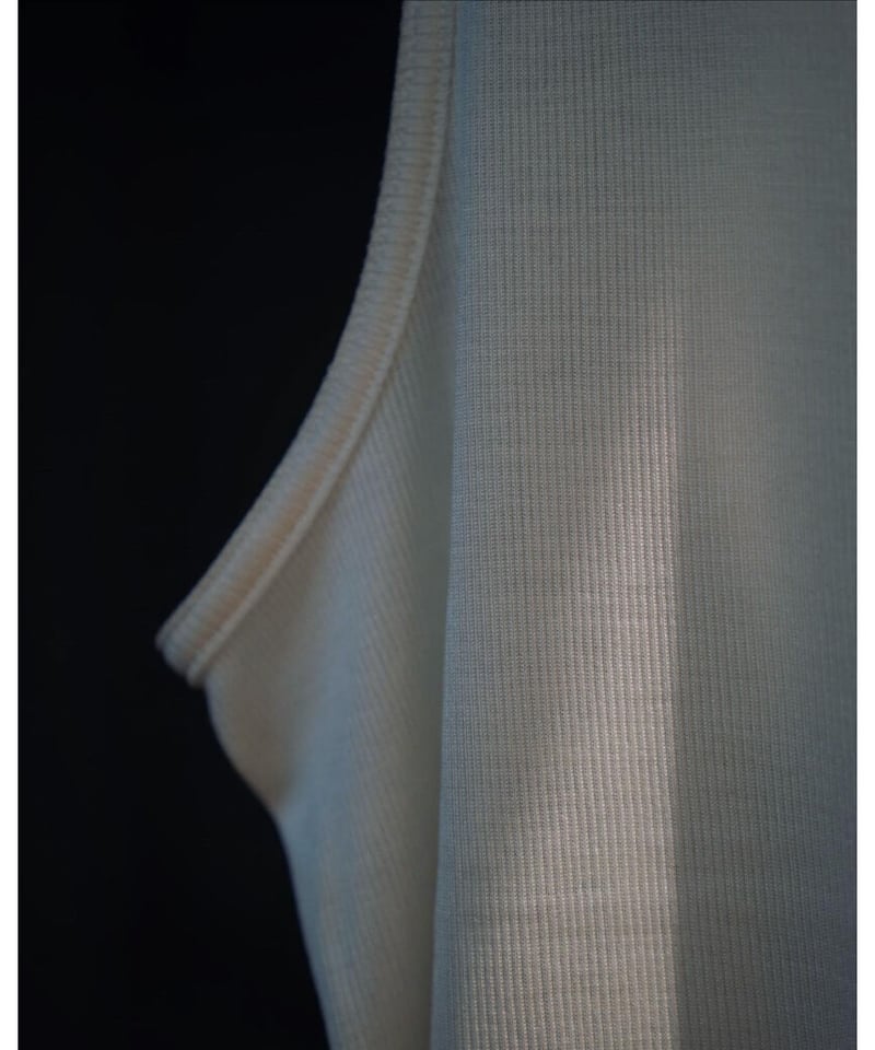 MAATEE&SONS Ex. WASHABLE SILK RIB TANK TOP | Mu...