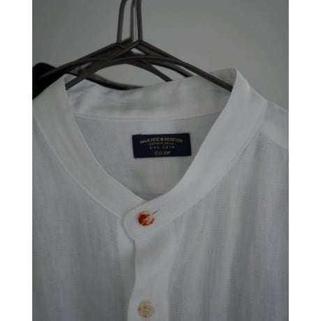MAATEE&SONS Ex. "極上LINEN薄" PULL OVER SHIRT