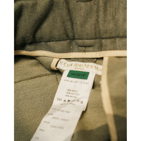 YE OLDE & NEW MAN "SPORTIF" WOOL JERSEY SPORT SLACKS