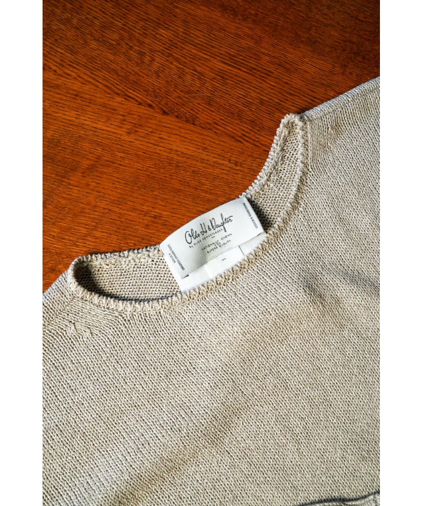 Olde H&Daughter SILK COTTON BOAT NECK P/O | Mus