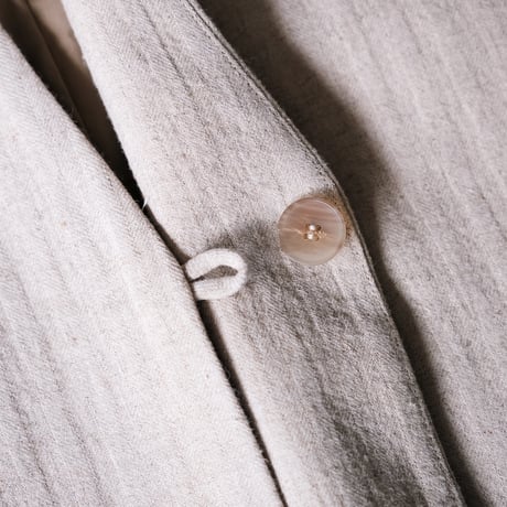 LEA BOBERG D.W. VEST - JAPANESE VINTAGE LINEN HERRINGBONE