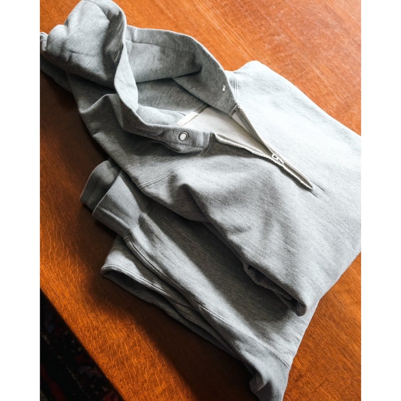 ULTERIOR Ex. FADED SILKY TERRY RW HALF ZIP HOOD