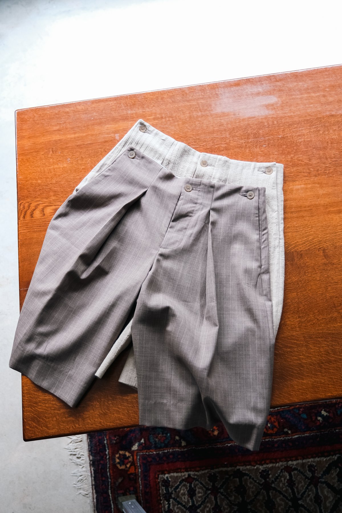 LEA BOBERG A.P. SHORTS - JAPANESE TROPICAL WOOL