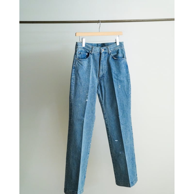 RAINMAKER Ex. PAINTED DENIM SEMI FLARED TROUSER