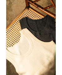 MAATEE&SONS Ex. WASHABLE SILK TENJIKU TANK TOP