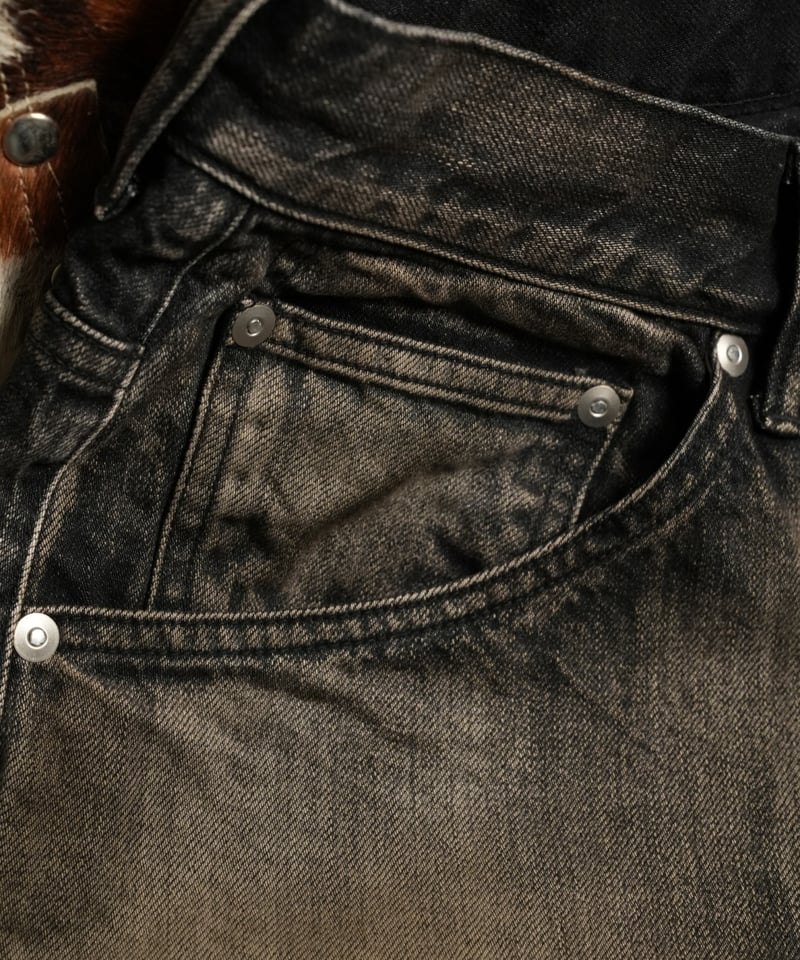 ANCELLM AGING WIDE DENIM 5P PANTS | MusterWerk