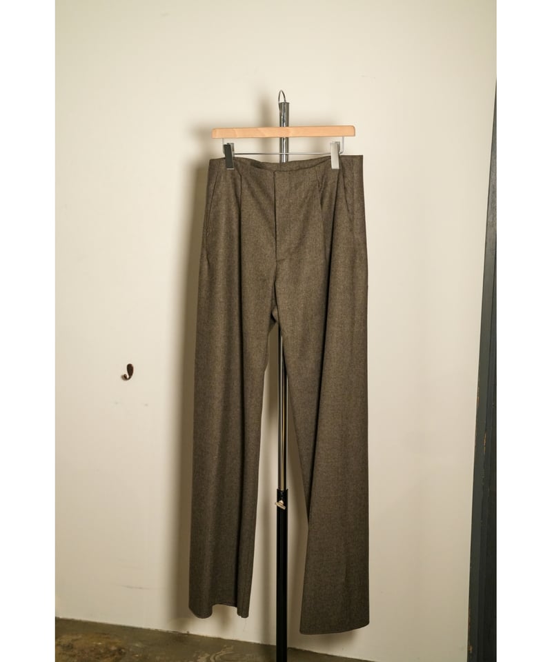 Neat スラックス felting flannel chalk stripe NEAT / ニート | Felting Flannel Chalk Stripe / Standard
