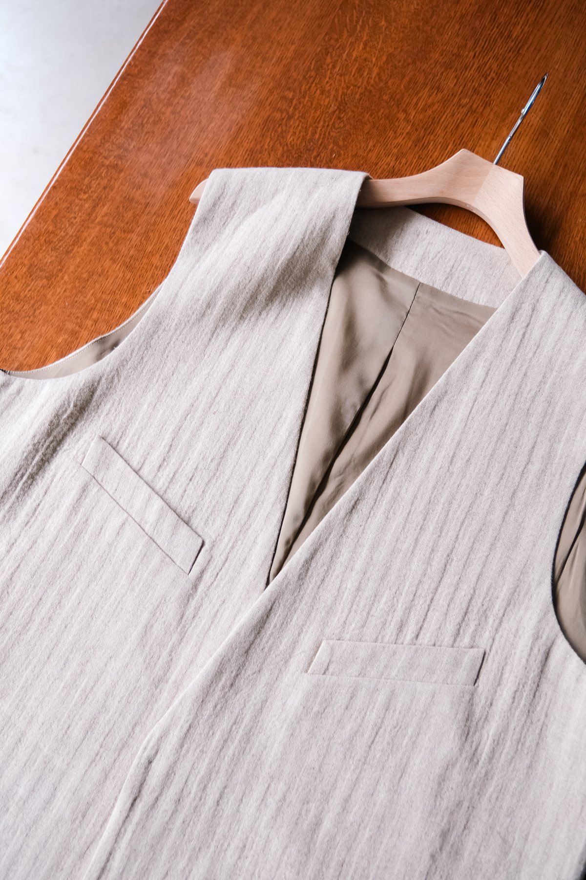 LEA BOBERG D.W. VEST - JAPANESE VINTAGE LINEN H