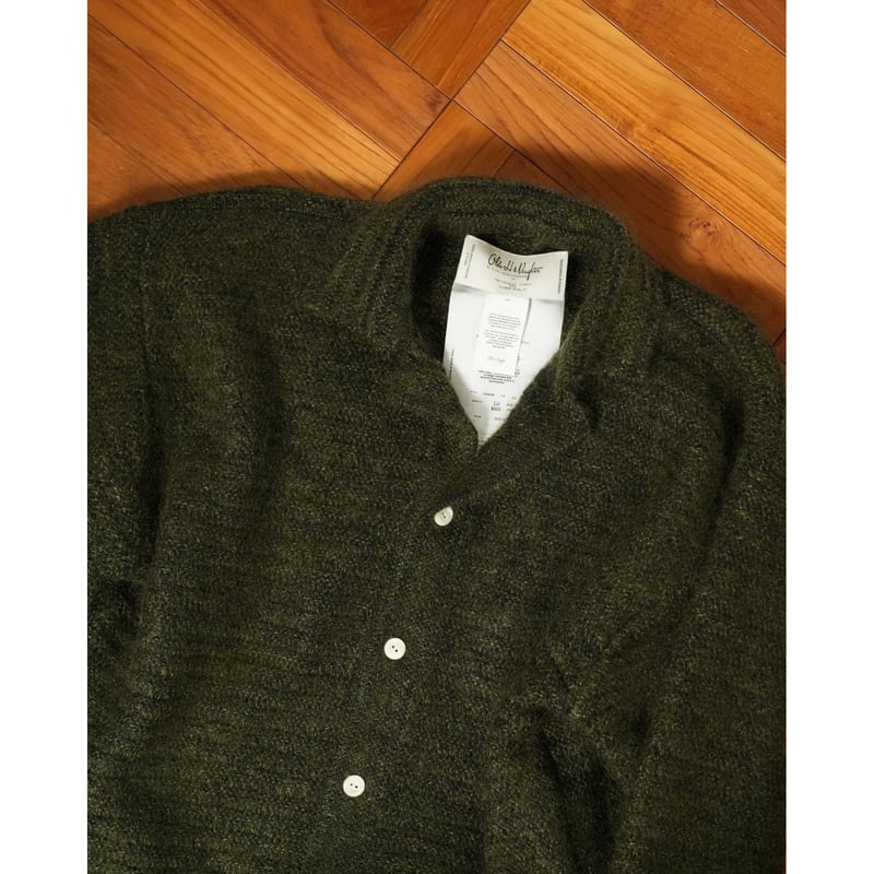 Olde H&Daughter SILK MOHAIR WRAP STITCHES SHIRT