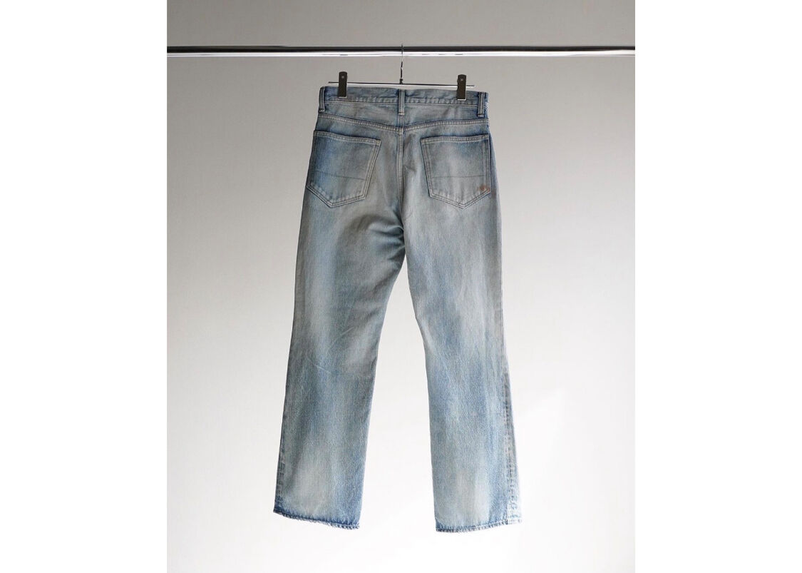ANCELLM AGING SELVEDGE SHOECUT 5P DENIM PANTS U ANCELLM AGING SELVEDGE SHOECUT 5P DENIM PANTS U