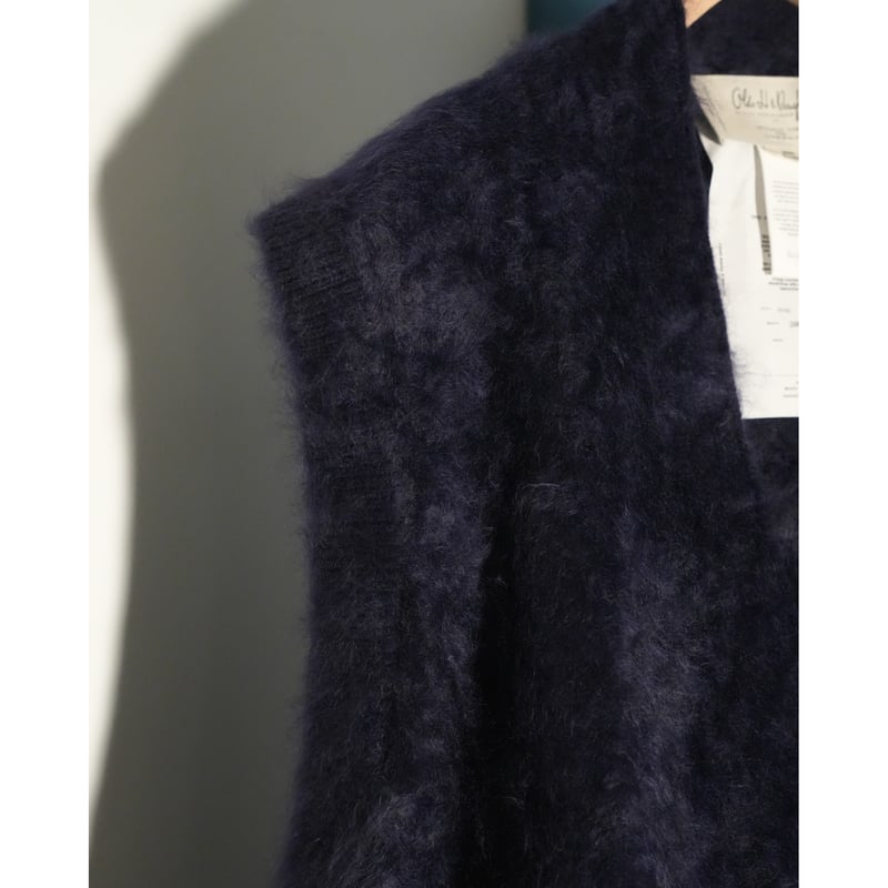 Olde H & Daughter Ex. FUR CASHMERE N/B VEST | M