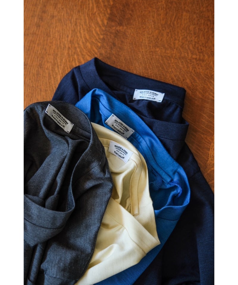 【MAATEE&SONS】WASHABLE SILK POCKET TEE MAATEE&SONS WASHABLE SILK POCKET-TEE | MusterWerk