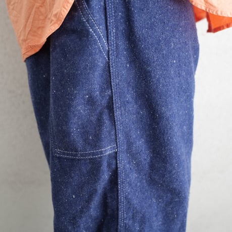 MAATEE&SONS Ex. BRUSHED SILK DENIM PAINTER PANTS