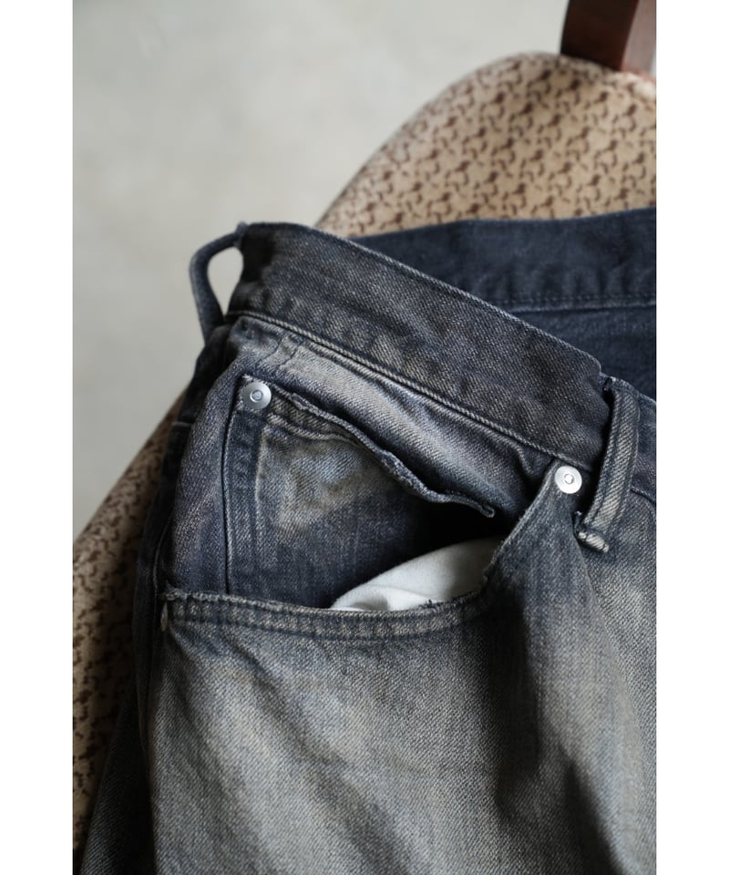 ANCELLM AGING WIDE DENIM 5P PANTS | MusterWerk ANCELLM AGING WIDE DENIM 5P PANTS | MusterWerk
