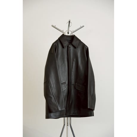 MAATEE&SONS SPANISH LAMB 裏カシミヤ LEATHER HALF COAT