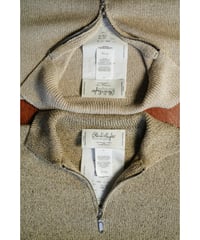 トップス Olde H & Daughter SILK COTTON HALF ZIP Olde H & Daughter 