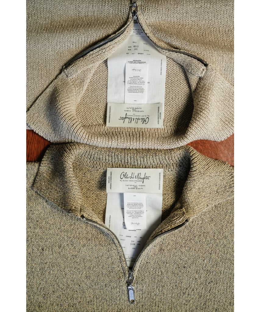 Olde H&Daughter SILK COTTON HALF ZIP P/O | Must