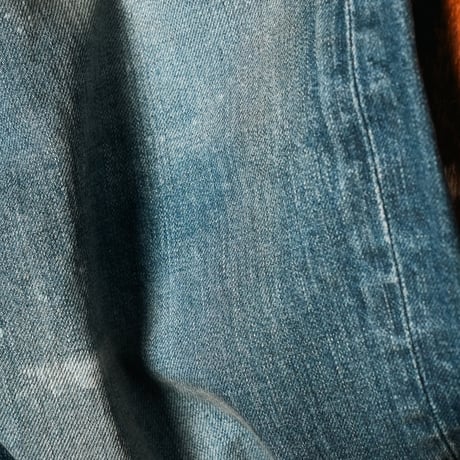ANCELLM AGING WIDE DENIM 5P PANTS