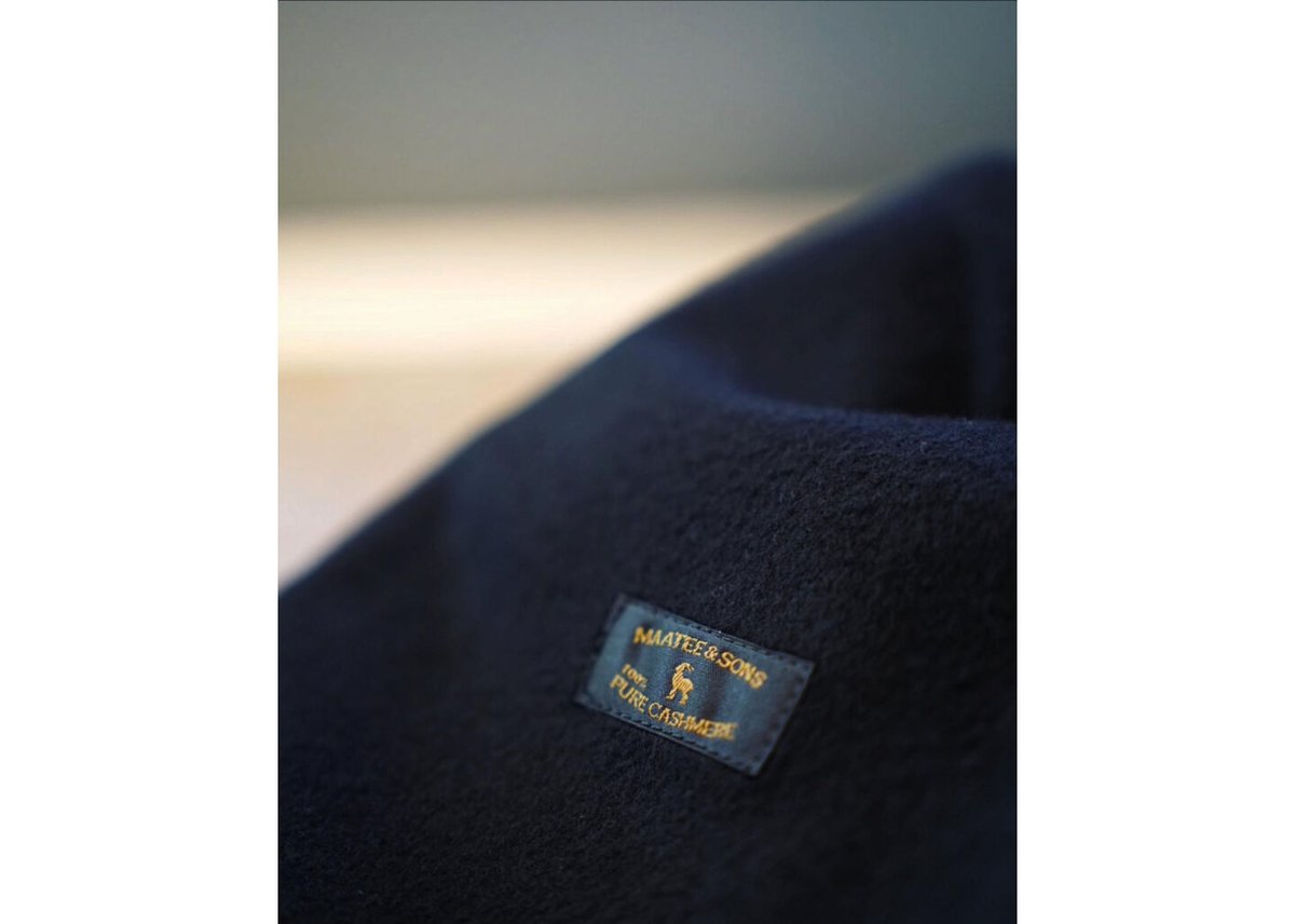 maatee&sons hospital cashmere jk ブラック MAATEE&SONS HOSPITAL JK