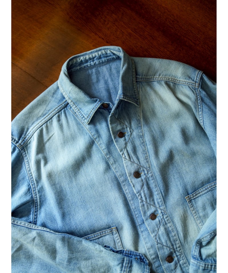 MAATEE&SONS DENIM SHIRTS COVERALL サイズ1 MAATEE&SONS] マーティー & サンズ DENIM SHIRTS COVERALL | INS