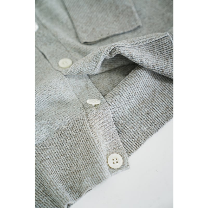 トップス LINEN SILK PLAIN STITCH V NECK C/D Olde H&Daughter LINEN SILK PLAIN STITCH V NECK