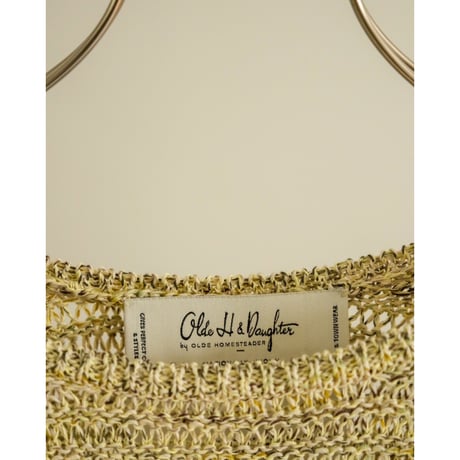 Olde H&Daughter COTTON WRAP STITCHES BOAT NECK P/O