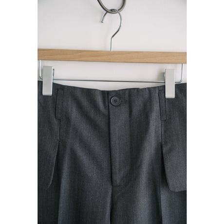 LEA BOBERG FLAP POCKET TRS  - JAPANESE HERRINGBONE WOOL