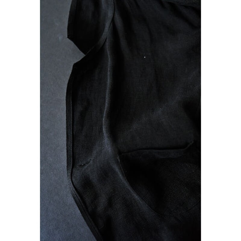 リネンバスク(MAATEE&SONS) MAATEE&SONS マーティーアンドサンズ】LINEN L/SLEEVE BOAT TEE BLK