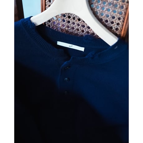 mill CRASH HENLEY NECK SWEATER
