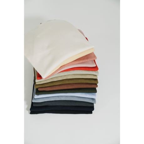 【more variation】Olde H & Daughter SILK PLAIN STITCH CREW NECK P/O