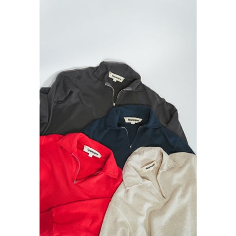 slopeslow  Cotton/Linen Light French terry Half Zip