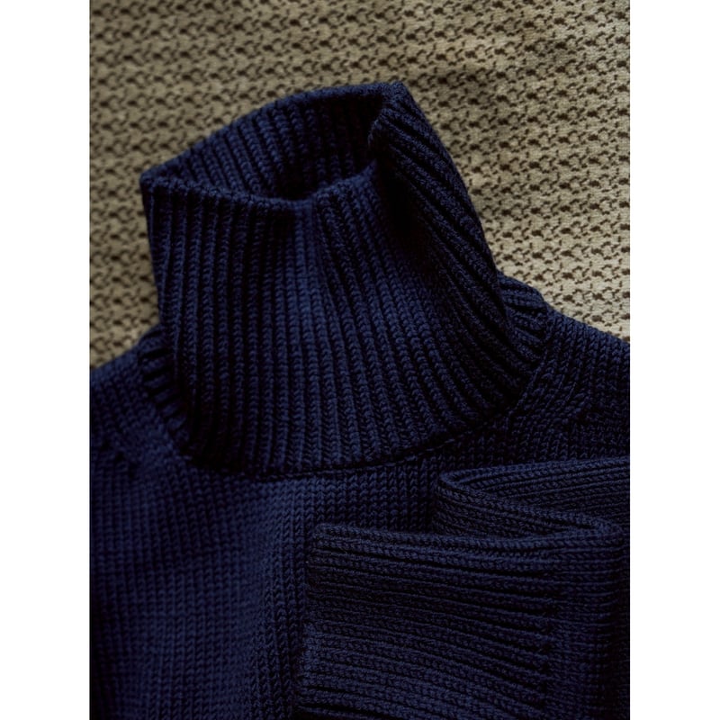 Olde H & Daughter WOOSTED WOOL TURTLE NECK P/O