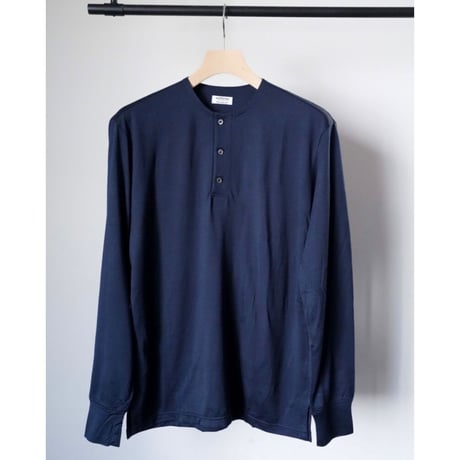 MAATEE&SONS 240/2 SILK PIQUE HENRY TEE L/S