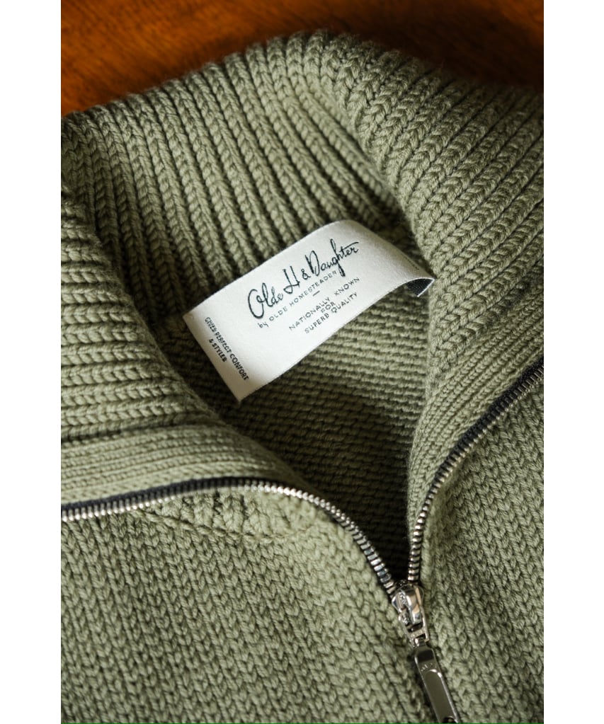 Olde H & Daughter Ex. WOOSTED WOOL DRIVERS KNIT