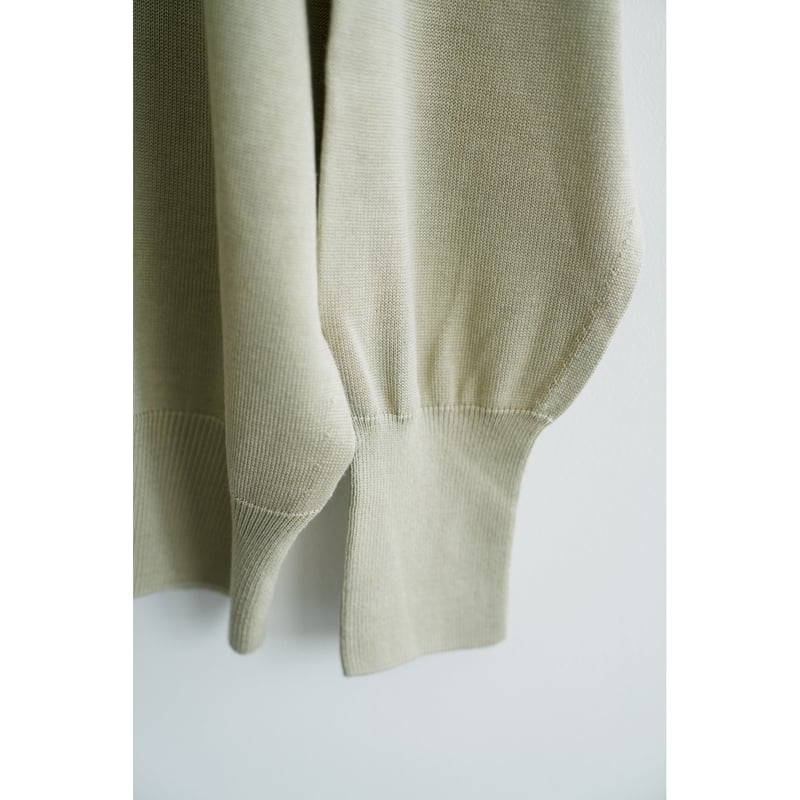 トップス Olde H & Daughter SILK PLAIN CREW NECK Olde H & Daughter SILK PLAIN STITCH CREW NECK P