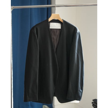 nonnotte Wool Gabardine Draping No Collar N Jacket
