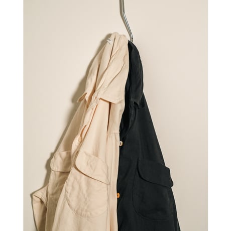 MAATEE&SONS "LINEN SILK二重織り" NOT A PLAIN SHIRTS
