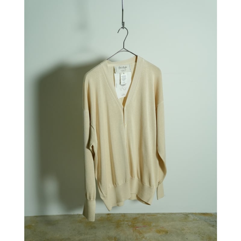トップス Olde H & Daughter SILK CARDIGAN Olde H & Daughter SILK PLAIN STITCH CARDIGAN |