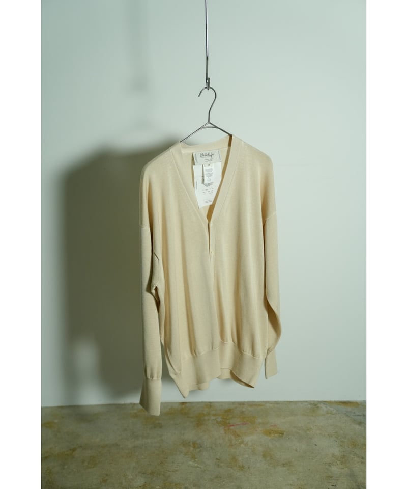 トップス Olde H & Daughter SILK CARDIGAN Olde H & Daughter SILK PLAIN STITCH CARDIGAN |